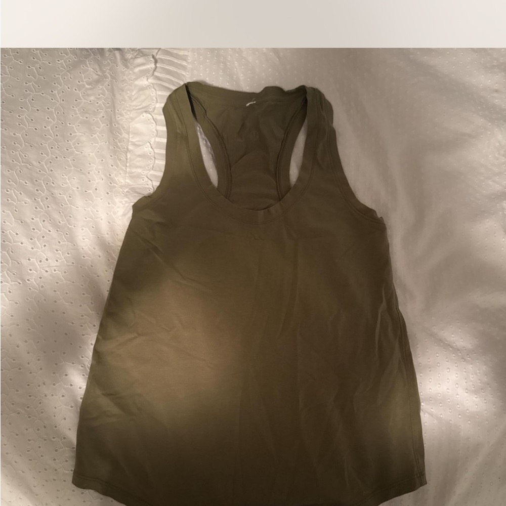 Never worn Lulu lemon Olive Green Women's Tank Top